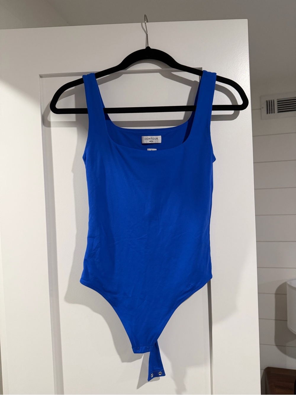 Aritzia Contour Royal Blue Scoop Neck Bodysuit